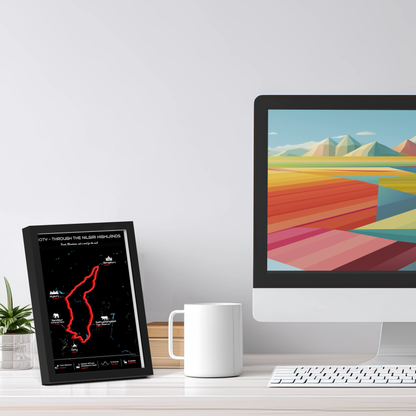 Ooty Circuit - Signature 3D Route Frames | Premium Black