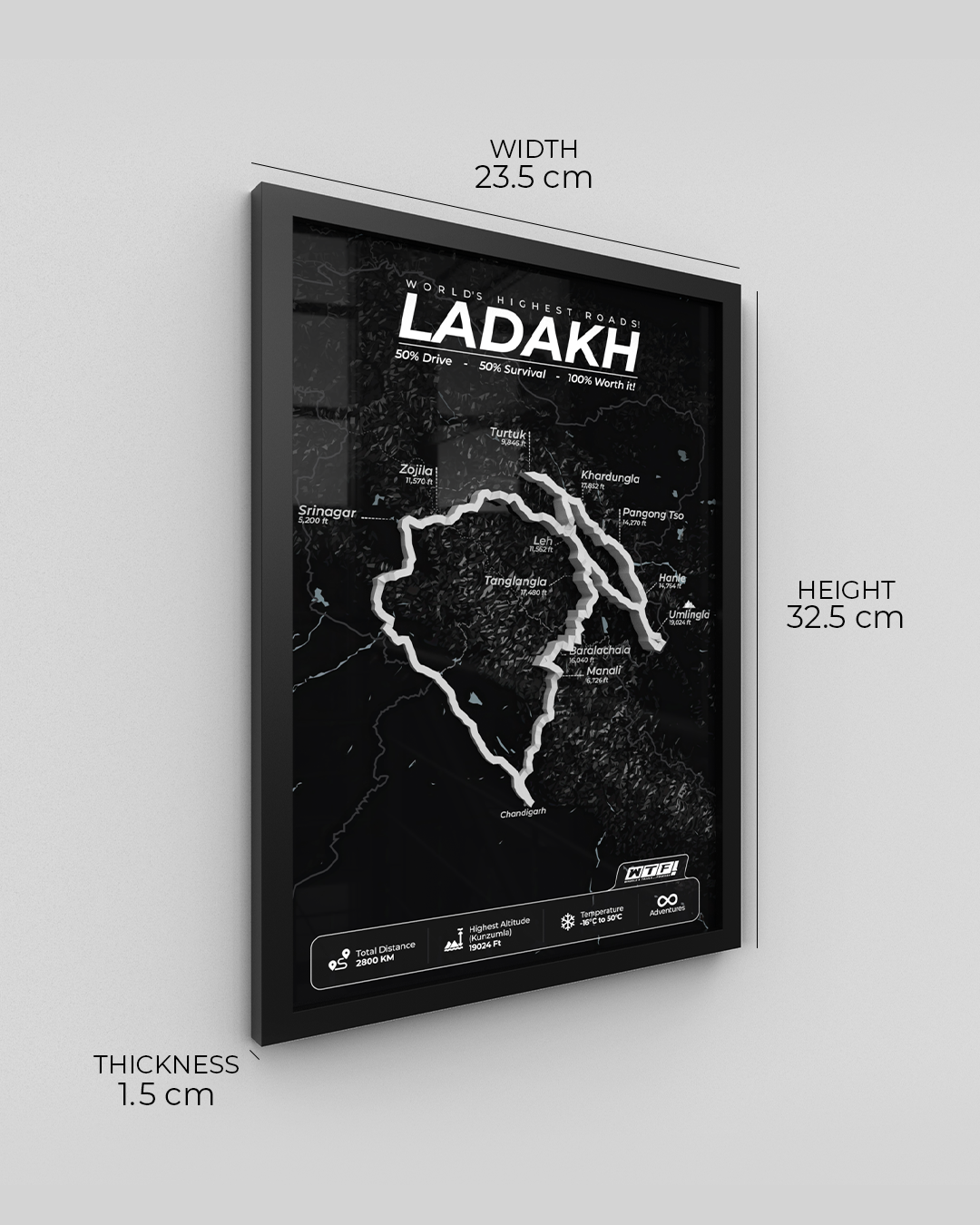 Grand Ladakh Circuit - Horizon Series | Charcoal Black