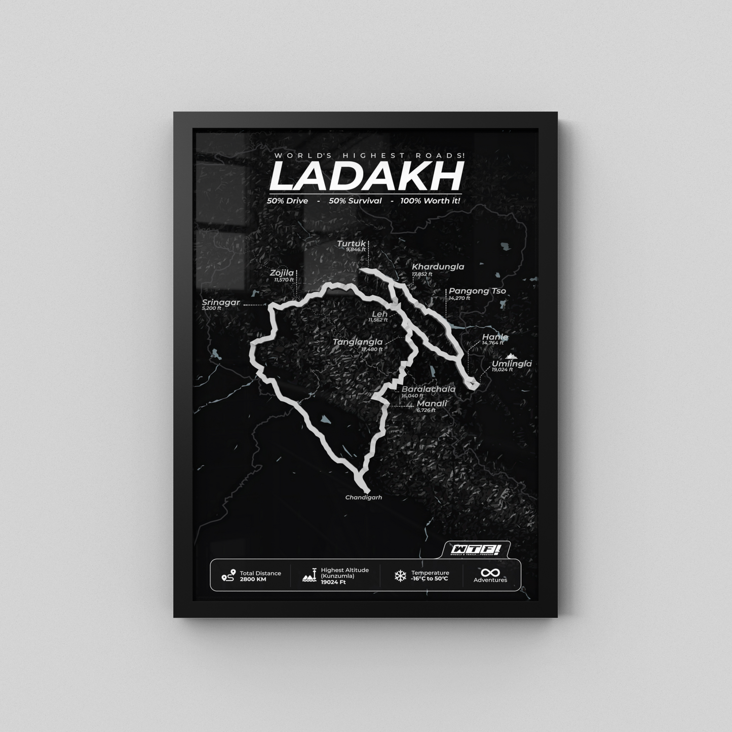 Grand Ladakh Circuit - Horizon Series | Charcoal Black
