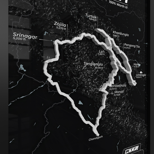 Grand Ladakh Circuit - Horizon Series | Charcoal Black