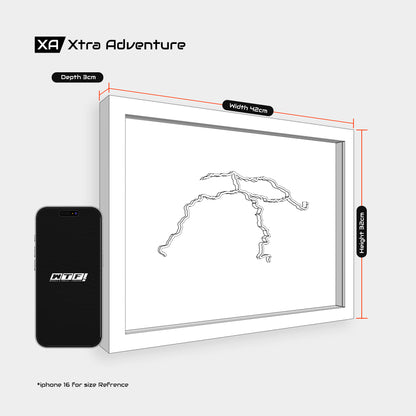 Zanskar Circuit - Signature 3D Route Frame | Premium Black